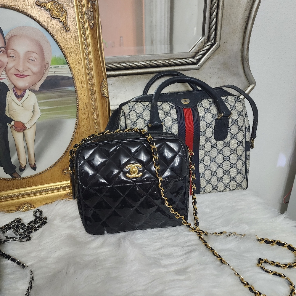 Chanel Black Quilted Leather Bag